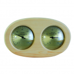 Saunatermomeeter koos niiskusm&otilde;&otilde;turiga Flammifera AP-007BW, pruun