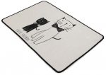 Vaip sise Conceptum Hypnose Litlle Cats, valge/must, 90 cm x 60 cm