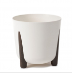 Lillepott Lamela Frida 237-74, plastik, kreemjasvalge