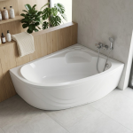 Vann, nurgaga Thema Lux Thema ACB170100R, 170 cm x 100 cm x 55 cm, parempoolne, valge v.
