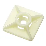 Kaablisideme kinnitus Elematic, plastmass, valge, 27 mm x 4.8 mm