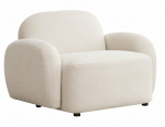 Tugitool Homla Helmi 746642, valge v./pruunikas v., 87 cm x 108 cm x 73 cm