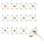 J&otilde;ulupuu ehe Springos Cotton, pruun v./valge v., plastik, 12 tk