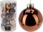 J&otilde;ulupuu ehe Christmas, merevaigu-kollane v./pruunikas v., 6 cm, klaas, 20 tk