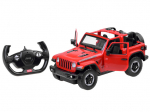 Rc auto Rastar Jeep Rubicon, 1:14, punane