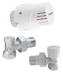 Nurgatermostaadi komplekt eelh&auml;&auml;lestusega Ferro, pinnale paigaldatav, valge v., 0 - 29 &deg;C