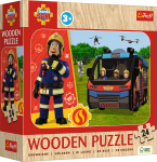Puidust pusle Trefl Fireman Sam, 19.5 cm x 28 cm, 24 tk, mitmev&auml;rviline