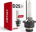 Autopirn AMiO Premium, ksenoon, valge v./must v., 12 V