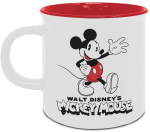 Tass Pyramid Mickey Mouse, valge v./must v./punane v., 0.4 l