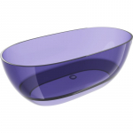 Vann, teisaldatav Mexen Pure, 170 cm x 80 cm x 58 cm, ovaalne, dark slate blue transparent v.