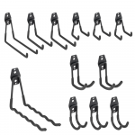Hoidik t&ouml;&ouml;riistadele, komplekt Bradas DIY-HG20SET1, must v., 12 tk