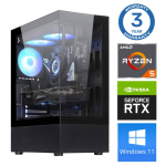 Statsionaarne arvuti Intop RM66243 AMD Ryzen 5 7500X3D, DDR5 32 GB, SSD 1 TB, Nvidia GeForce RTX5070 12 GB GDDR7, Windows 11 Pro