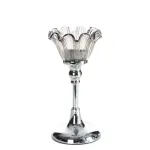 K&uuml;&uuml;nlahoidja Adena 02, klaas/metall, &Oslash; 11 cm, 22 cm, h&otilde;be v.