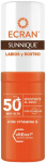 P&auml;evituse hooldusvahend tooted n&auml;ole/huultele Ecran Sunnique SPF50+, 8 ml