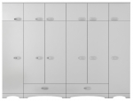 Riidekapp Kalune Design BA133-3851, valge v., 48.3 cm x 245 cm x 226 cm