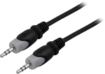 Juhe Deltaco MM-150 3.5 mm Male, 3.5 mm Male, 2 m, must v.