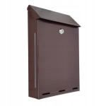 Postkast SKL A4 397, pruun v., 22.5 cm x 6 cm x 34.5 cm