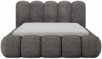 Voodi kahekohaline Oloroso Plush Avexin 05, 180 x 200 cm, tumehall v., ilma madratsita, p&otilde;hjalippidega