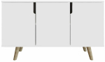 Konsoollaud Kalune Design Verona 120, valge v., 30 cm x 120 cm x 80 cm