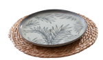 Taldrikute komplekt magustoidu Hermia NPMOD27DUS4880795, 27 cm x 27 cm x 2 cm, valge v./hall v.