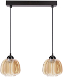 Valgusti lagi Candellux Lighting Valeria 32-58133, E27, 2 x 40 W, merevaigu-kollane v. / must v.
