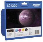 Tindiprinteri kassett Brother LC1220VALBP, sinine v./must v./kollane v.