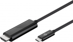 Juhe Goobay HDMI A male, USB Type-C male, 1.8 m, must v.
