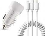 Auto laadija Dudao, Micro USB/Apple Lightning/2 x USB/USB-C