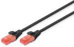 Juhe Digitus Cat 6, U-UTP DK-1612-030/BL RJ-45 8P8C, RJ-45 8P8C, 3 m, must v.