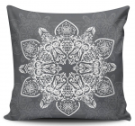 Dekoratiivne padi Mioli Decor, valge/hall, 43 cm x 43 cm