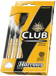 Noolem&auml;ngu tarvikud, nooled Harrows Steeltip Club Brass 25g, kuldne/must/kollane, 3 tk