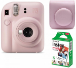 Kiirkaamera Fujifilm Instax Instax Mini 12 Blossom Pink + Instax Mini Glossy 10pcs + Case, roosa v.