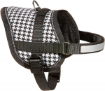 Koerte traksid Karlie Teeny Weeny, valge/must, 360 - 460 mm x 15 mm, L