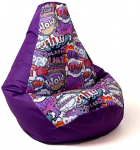 Kott-tool Go Gift Pear XXL PUFGGFSAK0033, violetne v./mitmev&auml;rviline