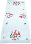 J&otilde;ululaua linik ristk&uuml;likukujuline Gnomes, valge v./punane v./roheline v., 60 x 120 cm