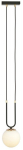 Valgusti rippuv Emibig Glam 1 1112/1, E14, 1 x 10 W, valge v., 14 x 14 cm