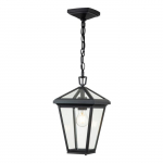 Rippuv t&auml;navavalgusti Quintiesse Alford, 60W, E27, IP44, must v., 20.3 cm x 45.9 cm