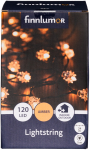 J&otilde;ulutuled Finnlumor Retro, 24 m, merevaigu-kollane v., 120 LED