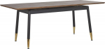 S&ouml;&ouml;gilaud pikendatav Beliani California, pruun v./must v., 160 - 200 cm x 90 cm x 78 cm