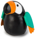 Pehme m&auml;nguasi papagoid Little Big Friends Jungle Tiny Friends Jean, must v./roheline v./oranž v., 13.5 cm