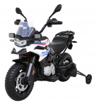 Laste elektriline mootorratas Ramiz BMW F850 GS, valge v./must v.