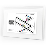 Magnetiline tahvel Ozobot Color Code Base, valge v., 36 tk