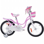 Lisaratastega laste jalgratas, laste Royalbaby Little Swan RB16-18, roosa v., 16"
