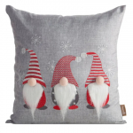 J&otilde;ulu dekoratiivne padjakate PSWA-294, punane v./hall v., 45 cm x 45 cm