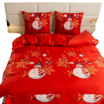 J&otilde;ulu voodipesu komplekt PGJ-25, valge/punane, 160 x 200 cm