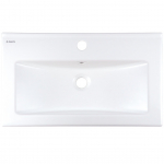 Vannitoa kraanikauss Deante Tubo, keraamiline, 61.5 cm x 36 cm x 14 cm, valge