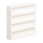 P&otilde;randariiul Home4you Lester, valge, 10 cm x 48 cm x 47.5 cm