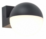 &Otilde;ue seinavalgusti Lutec Looma, 7.8W, LED, IP54, tumehall v., 10 cm x 10 cm