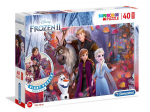 Pusle Clementoni Frozen II ZA5426, 70 cm x 100 cm, 40 tk, mitmev&auml;rviline