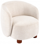 Tugitool Leisure Furniture Baker, kreemjasvalge, 80 cm x 75 cm x 70 cm